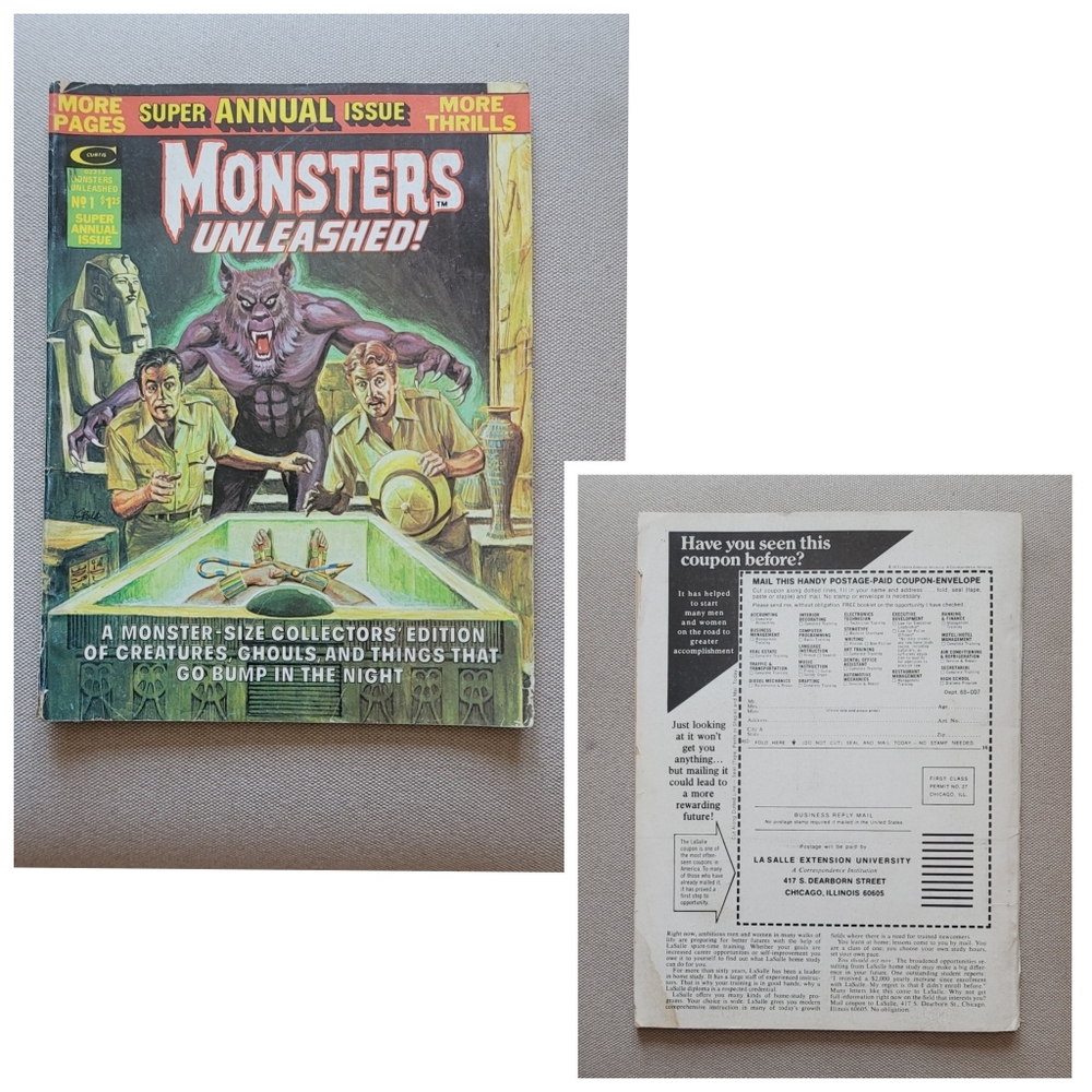 CURTIS 1975 Monsters Unleashed! Super Annual Issue